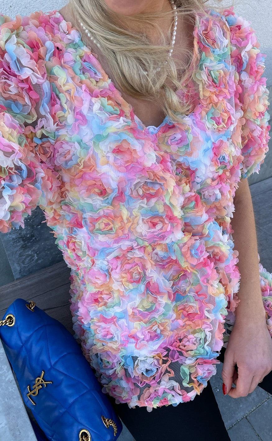 Hunkøn Top - Leia - Rainbow