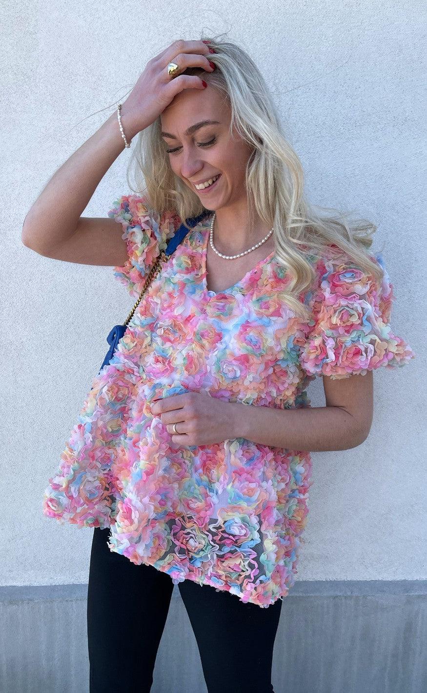 Hunkøn Top - Leia - Rainbow