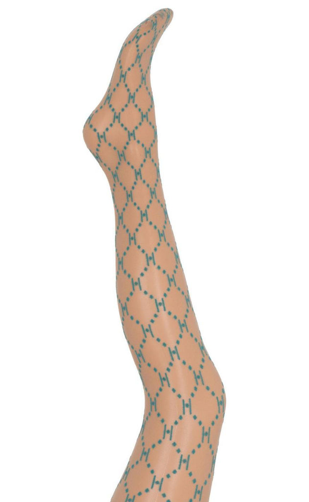 Hype The Detail Strømpebukser - Logo 25 Denier - Green 9201