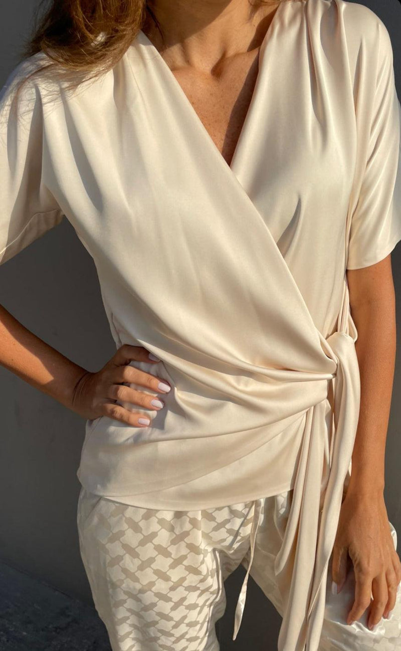Karmamia Copenhagen Bluse - Dagmar - Ivory