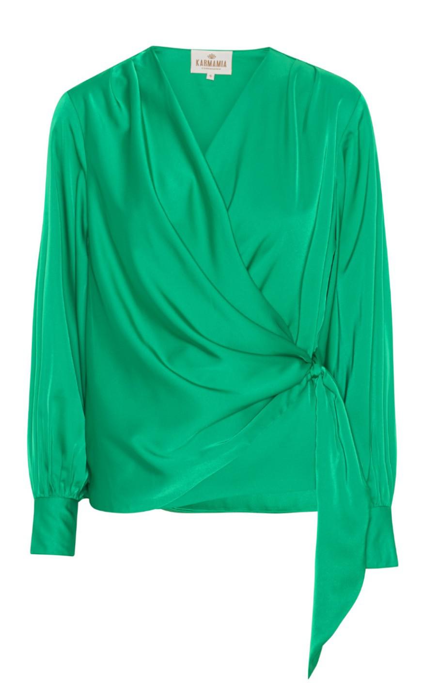 Karmamia Copenhagen Bluse - Ines - Emerald