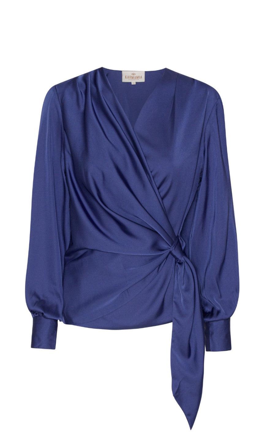 Karmamia Copenhagen Bluse - Ines - Midnight Blue
