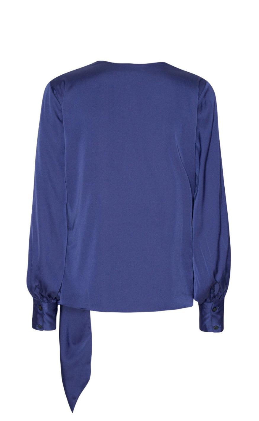 Karmamia Copenhagen Bluse - Ines - Midnight Blue