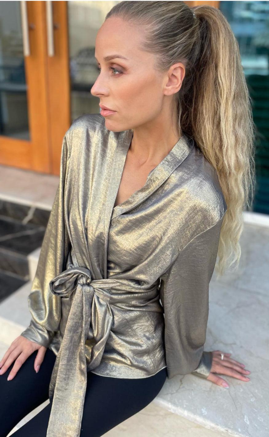 Karmamia Copenhagen Bluse - Lola - Gold Fever