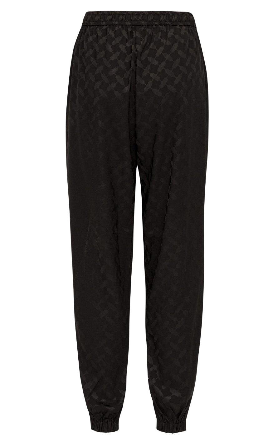 Karmamia Copenhagen Bukser - Cora - Black Keffiyeh Jacquard
