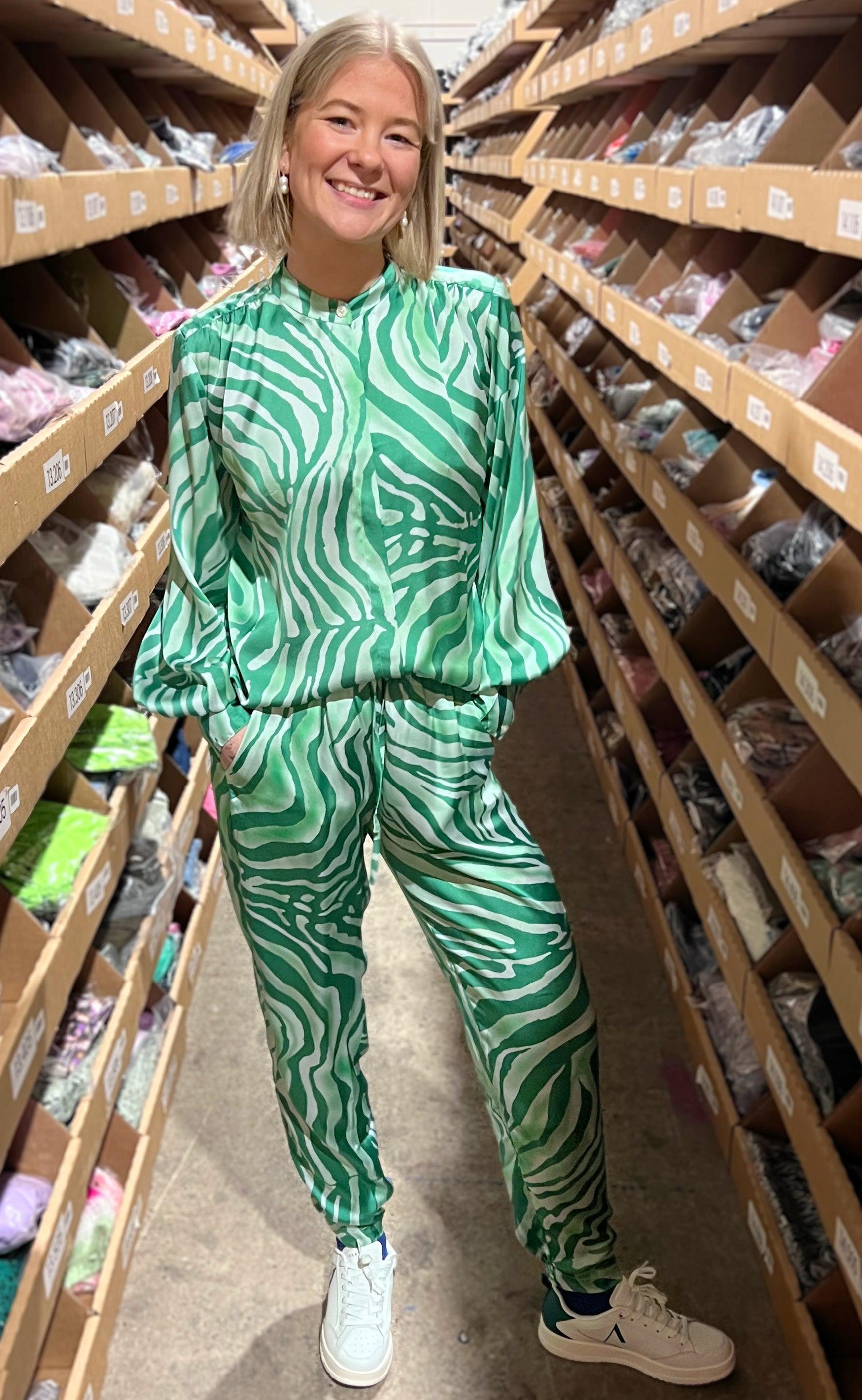 Karmamia Copenhagen Bukser - Cora - Green Tiger