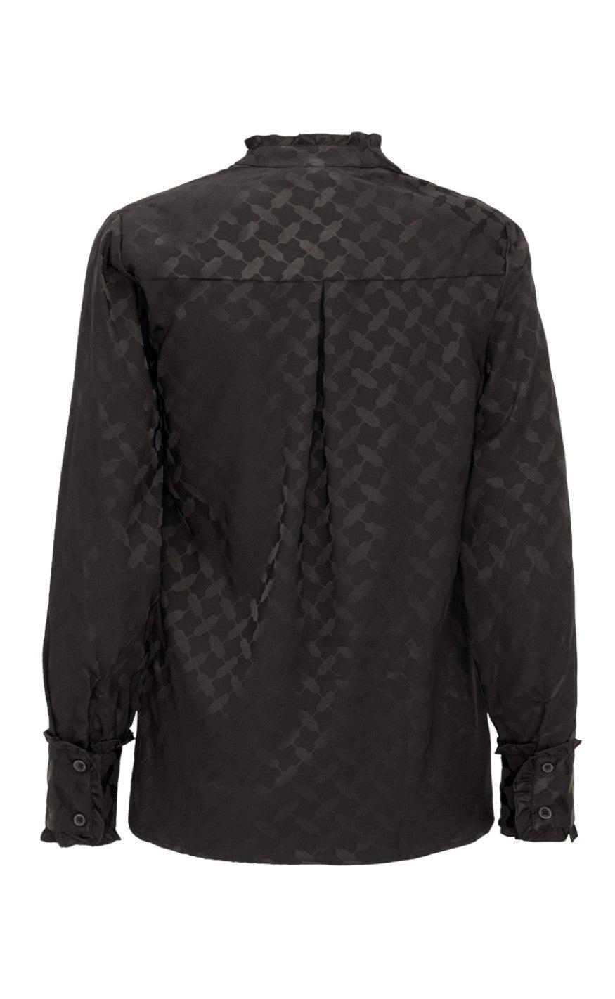Karmamia Copenhagen Skjorte - Trinity - Black Keffiyeh Jacquard