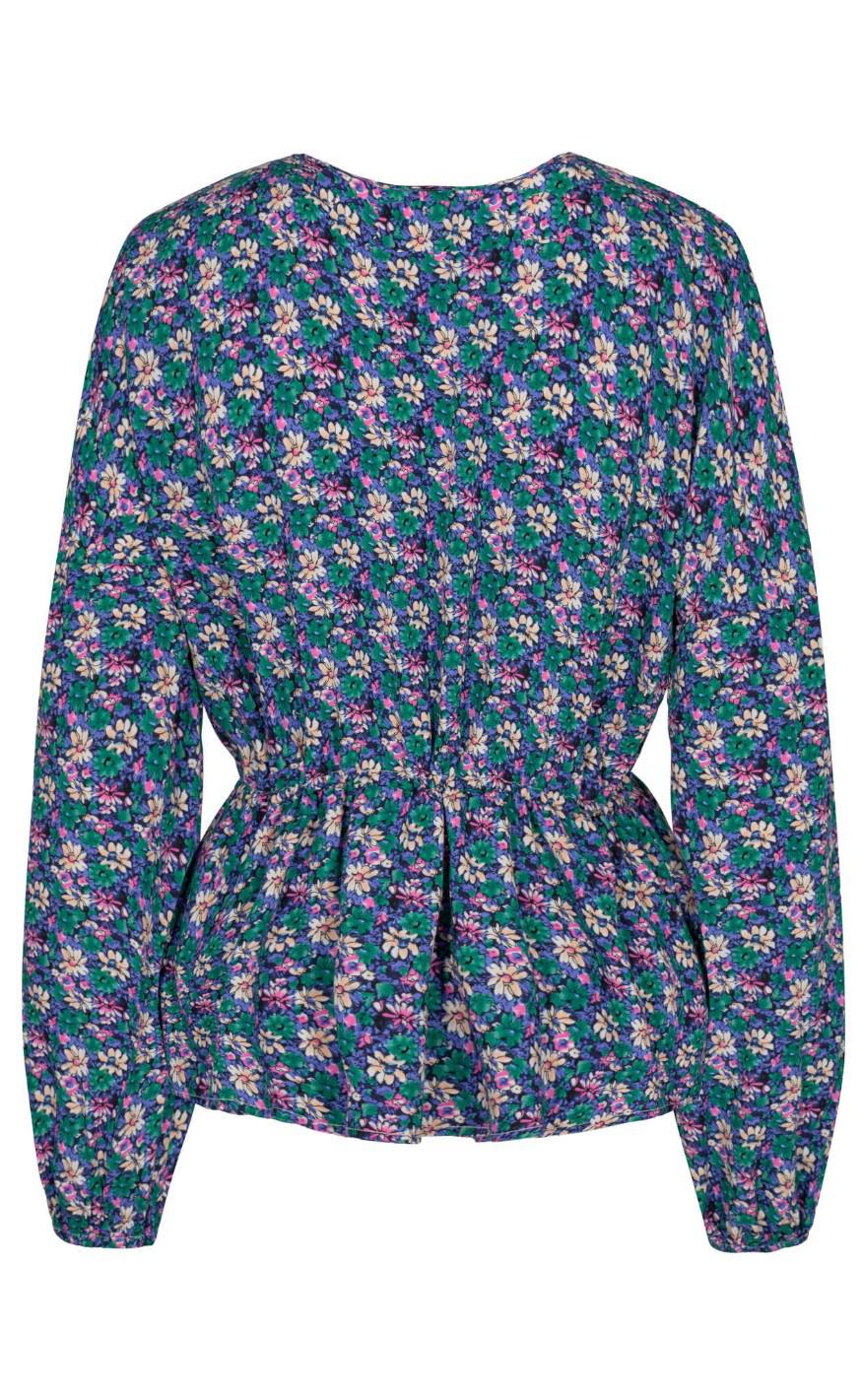 Liberte Bluse - Berta - Green Flower