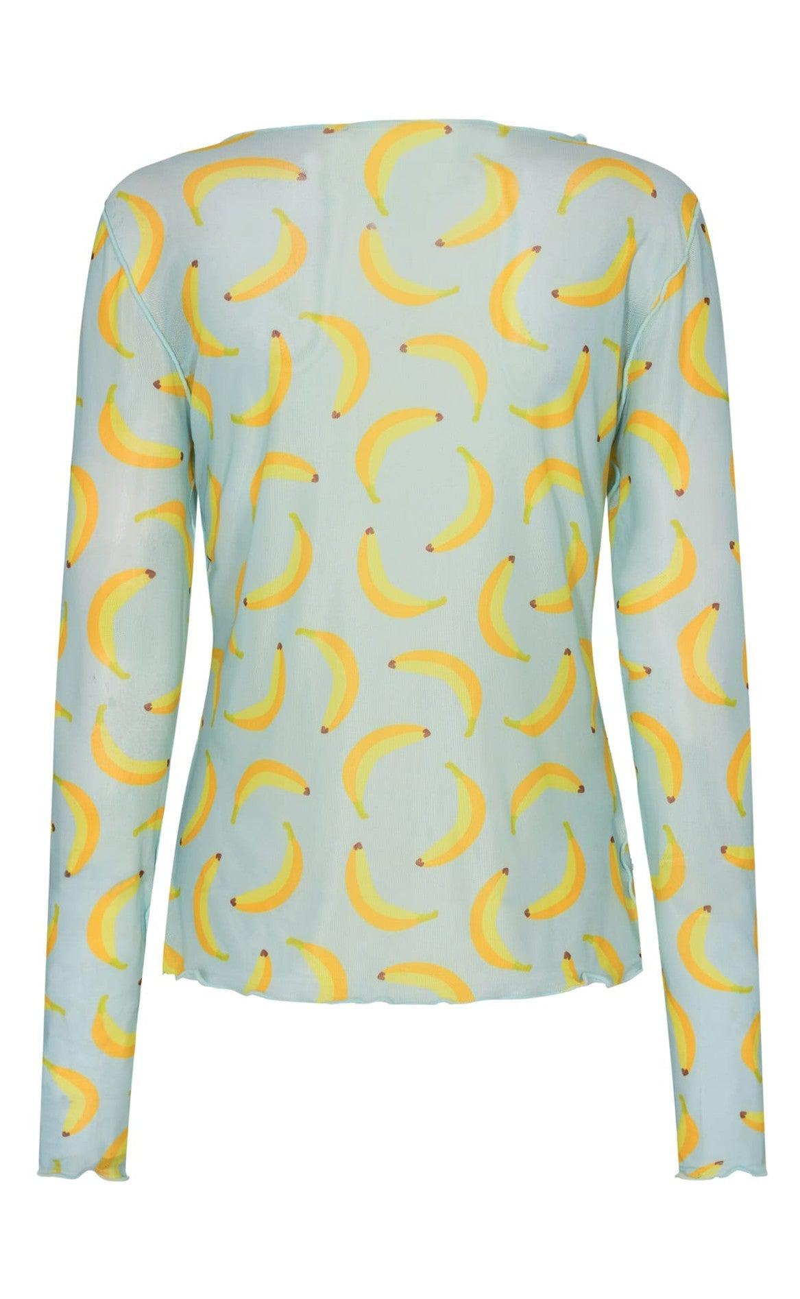 Liberte Bluse - Mesh - Blue Banana