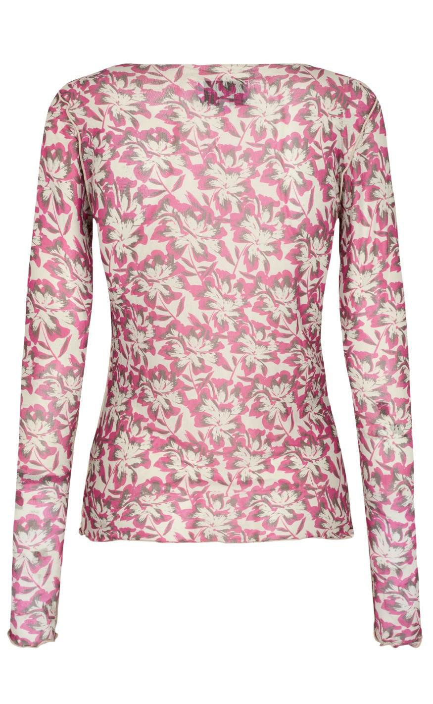 Liberte Bluse - Mesh - Brushy Flowers