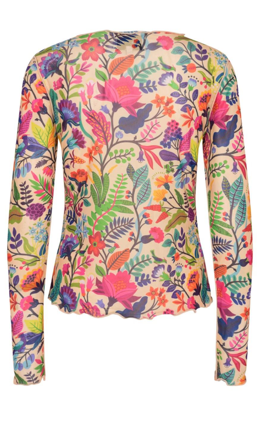 Liberte Bluse - Mesh - Colorful Forrest