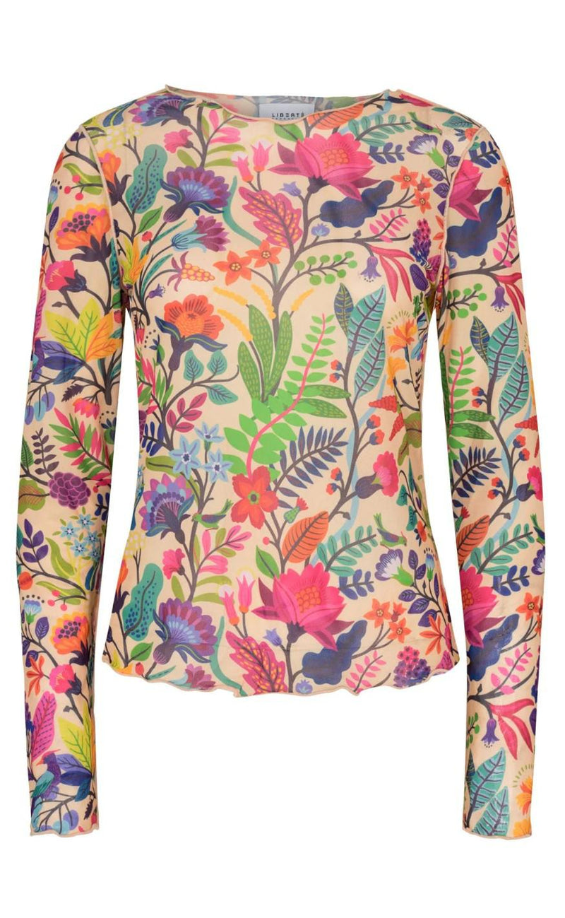 Liberte Bluse - Mesh - Colorful Forrest