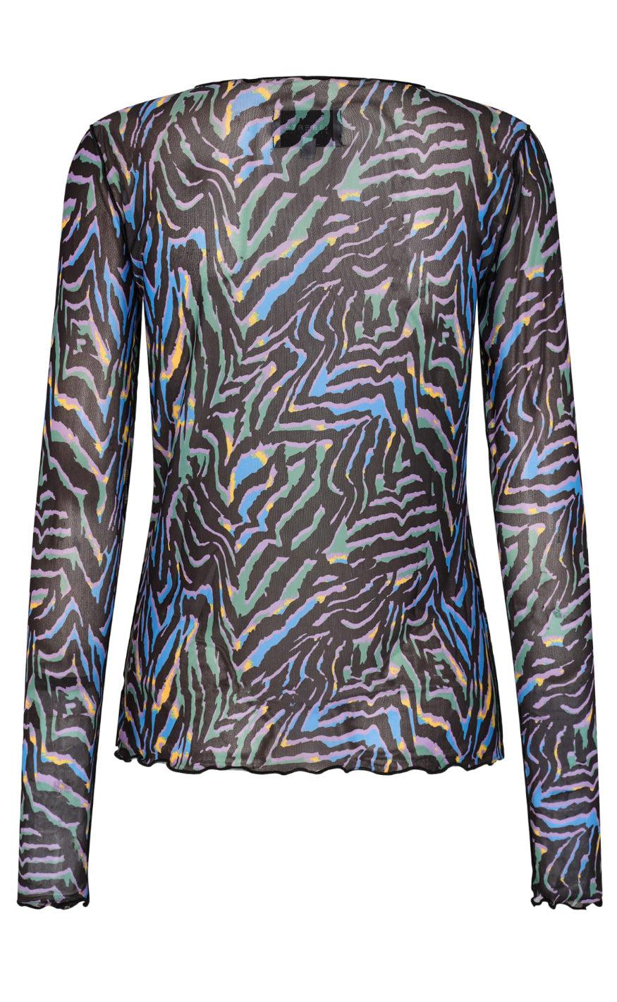 Liberte Bluse - Mesh - Colorful Zebra