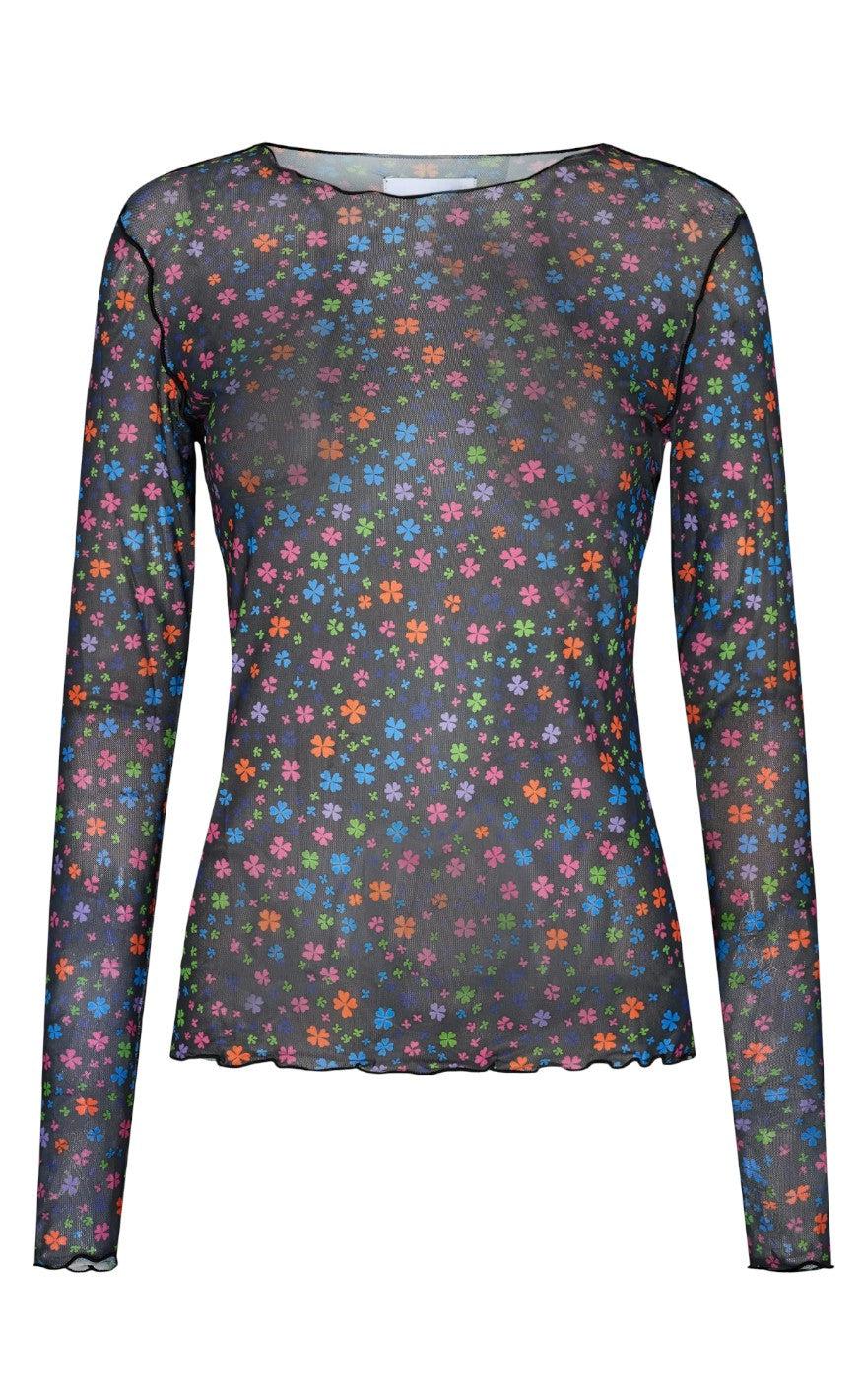 Liberte Bluse - Mesh - Multicolor Clover
