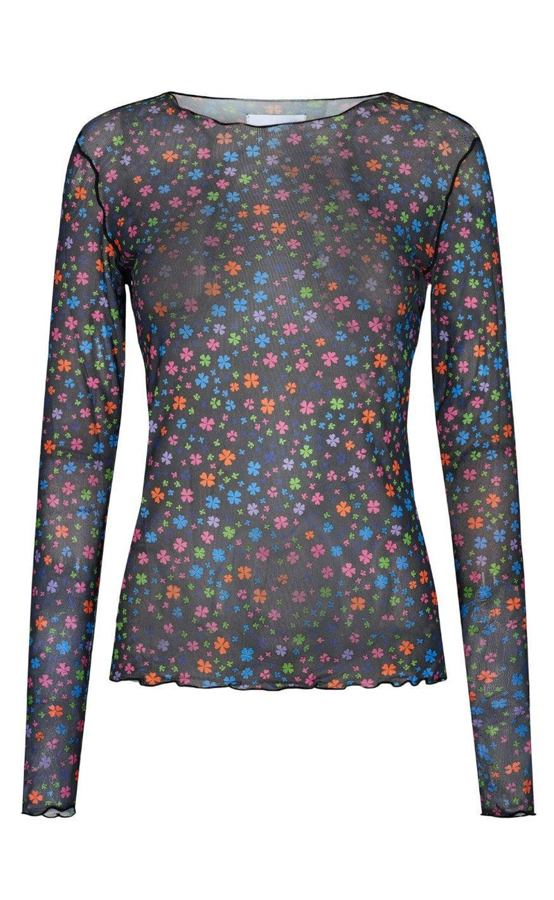 Liberte Bluse - Mesh - Multicolor Clover