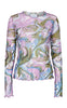 Liberte Bluse - Mesh - Purple Army Marble