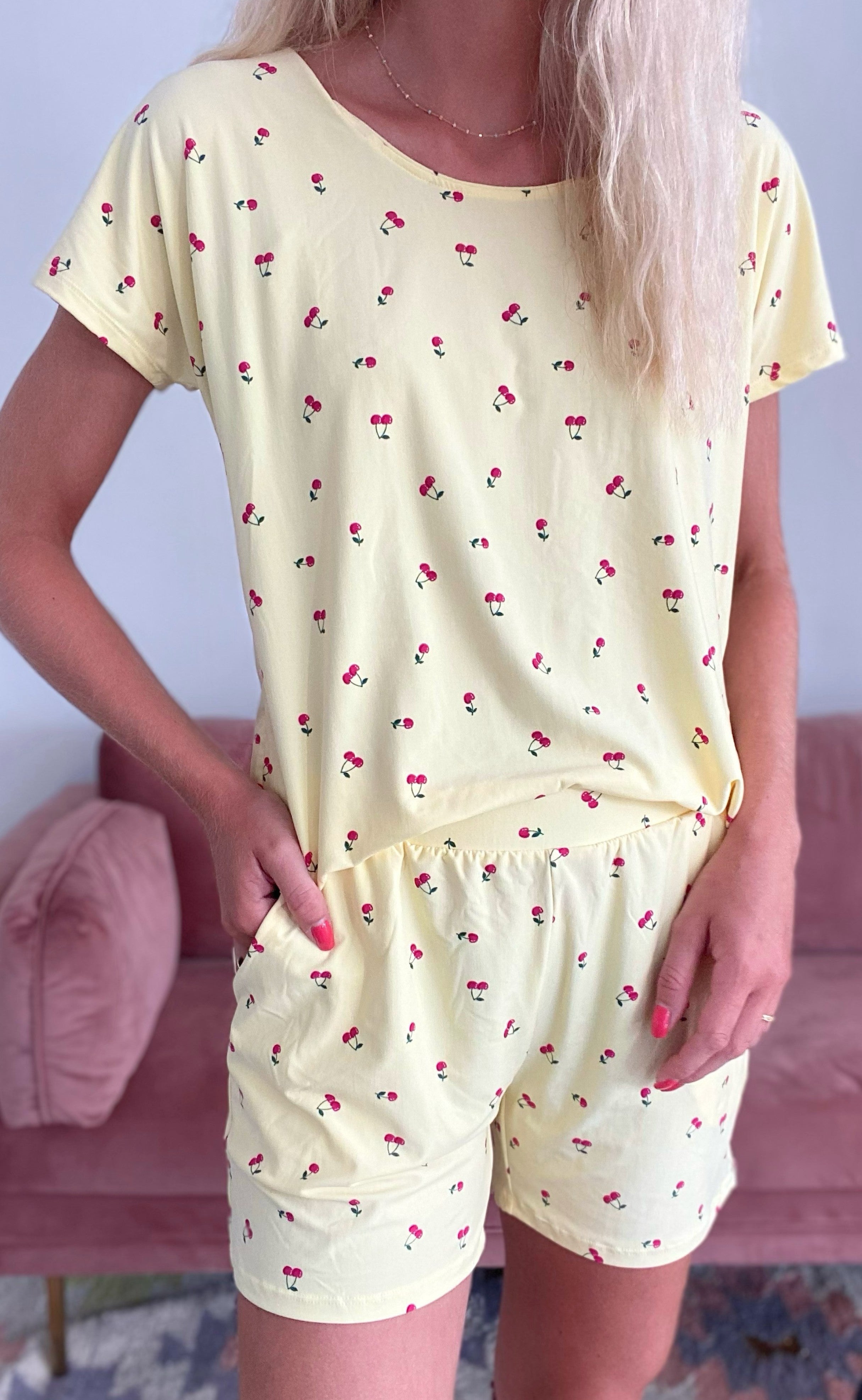 Liberte Buksedragt - Alma - Cherry Print