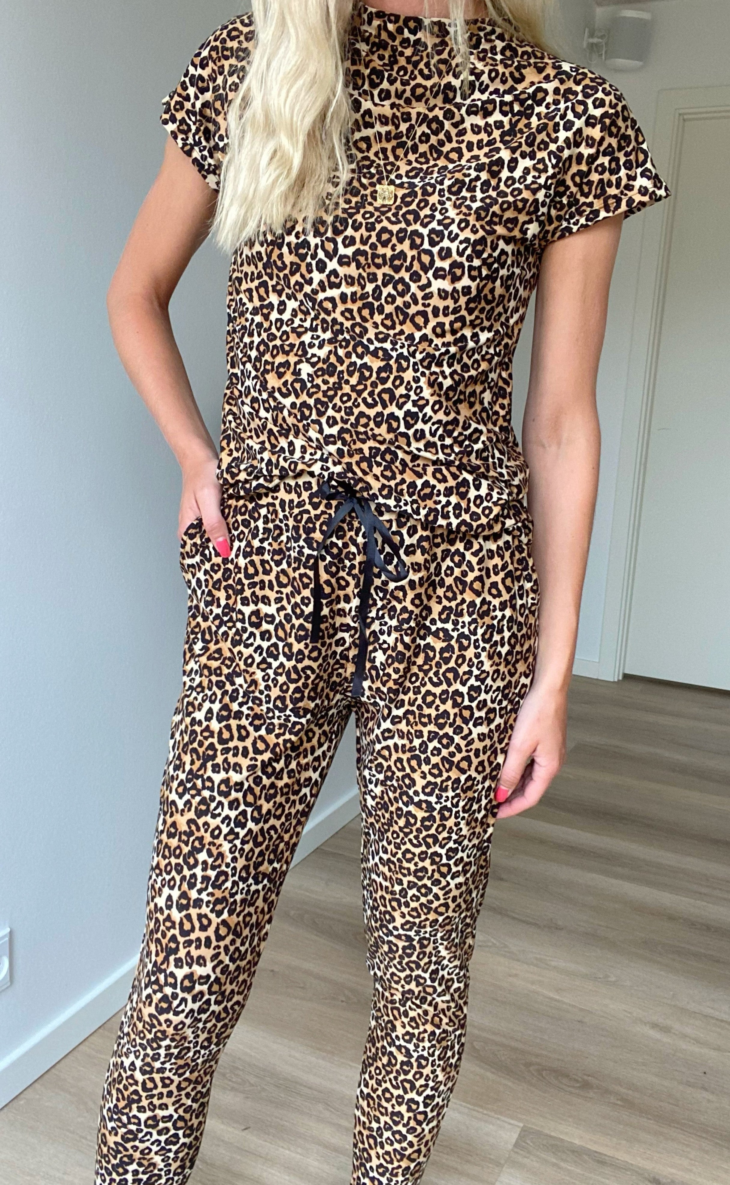 Liberte Bukser - Alma - Sand Black Leo