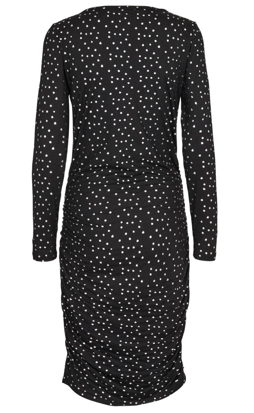 Liberte Kjole - Alma - Black Silver Dot