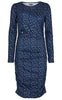 Liberte Kjole - Alma - Navy Gold Dot