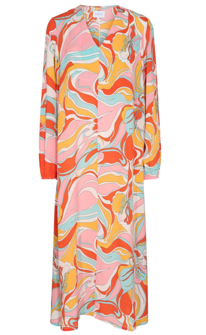 Liberte Kjole - Enda - Orange Twist