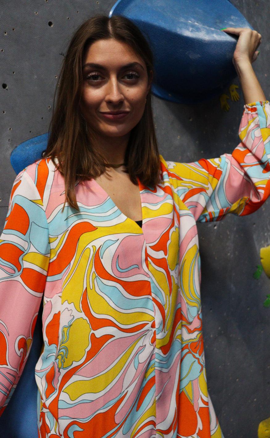 Liberte Kjole - Enda - Orange Twist