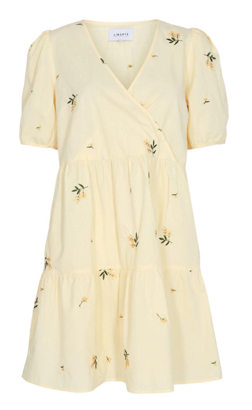 Liberte Kjole - Ester - Pale Yellow