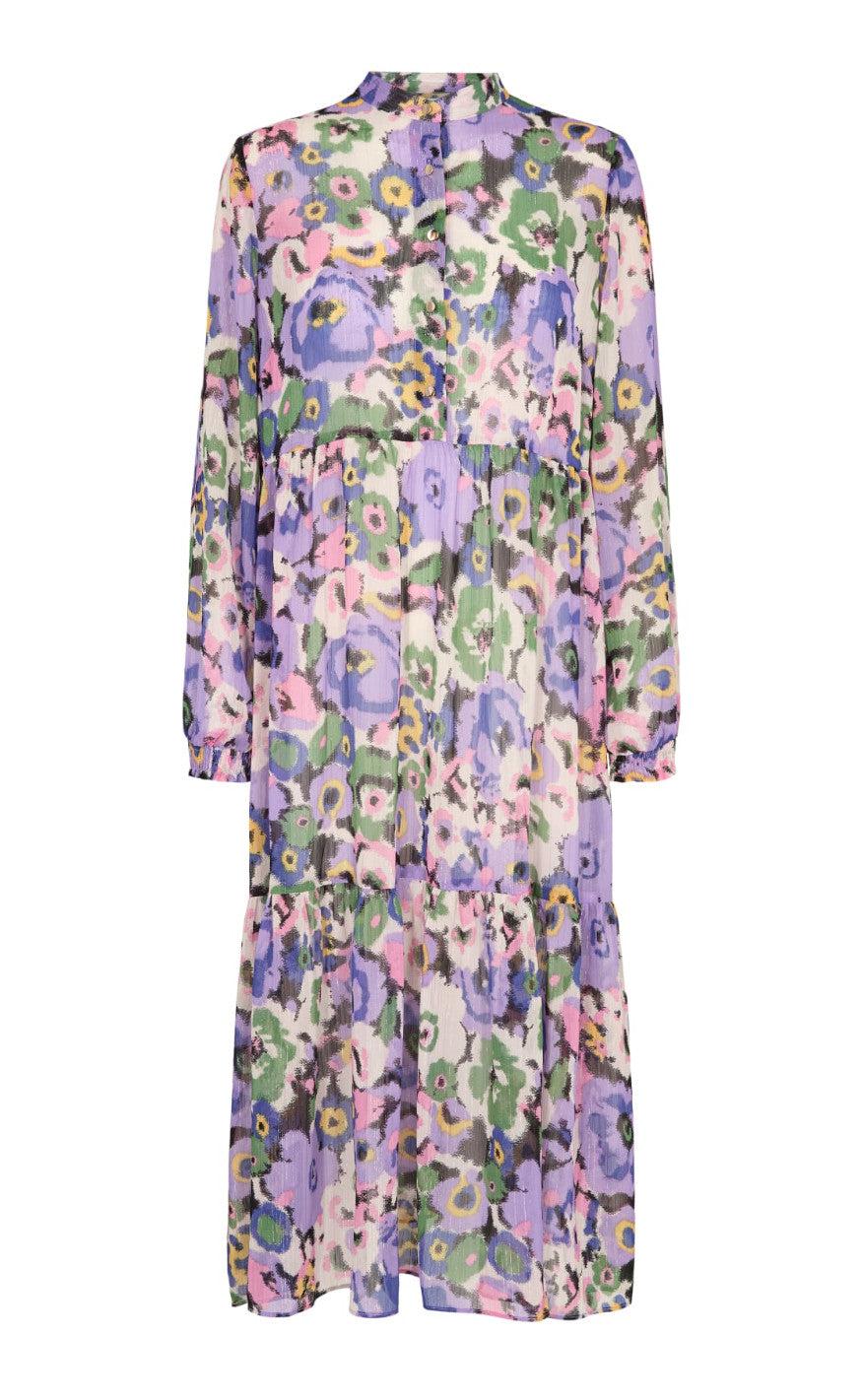Liberte Kjole - Maggie - Lavender Blurry Flower