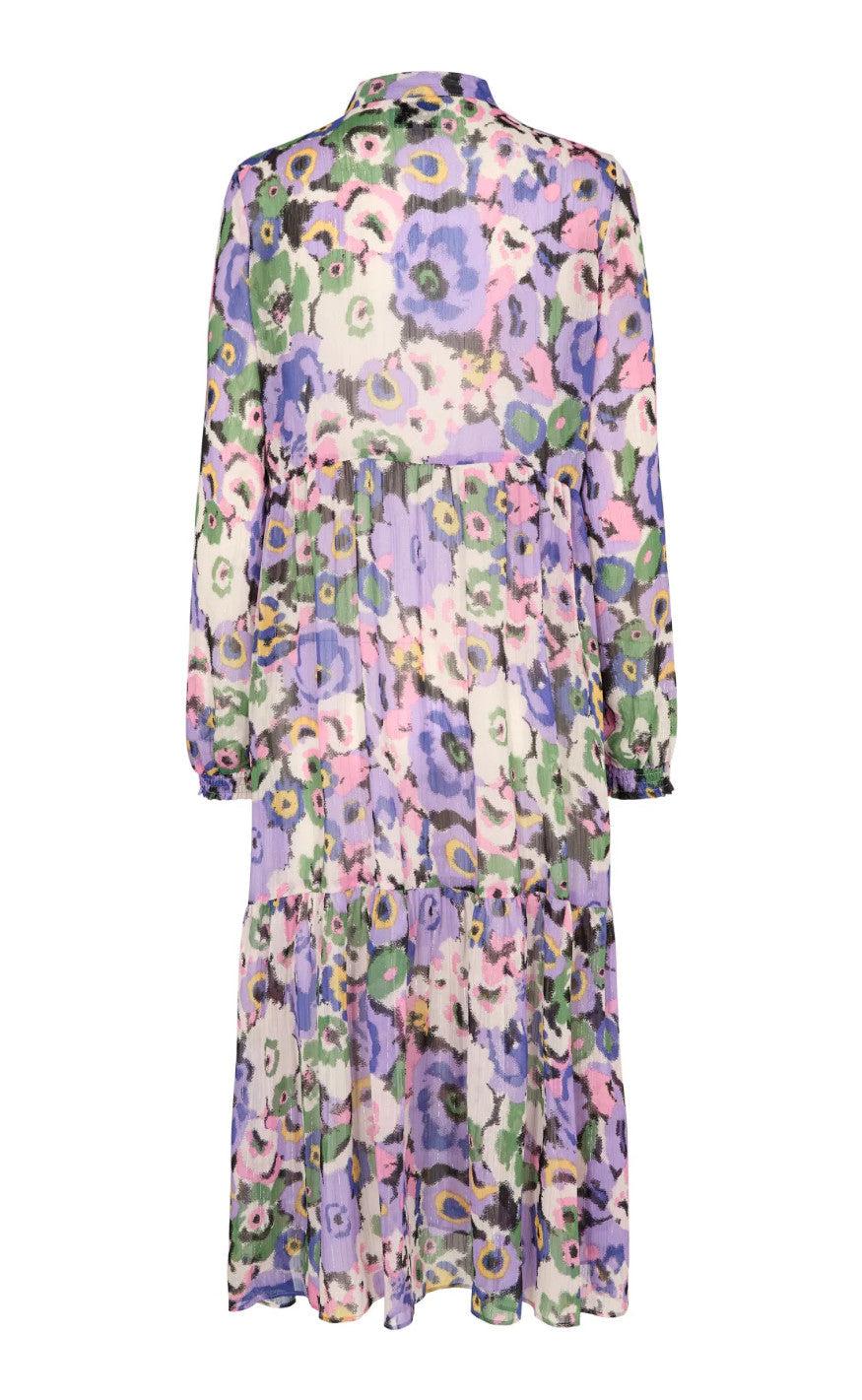 Liberte Kjole - Maggie - Lavender Blurry Flower
