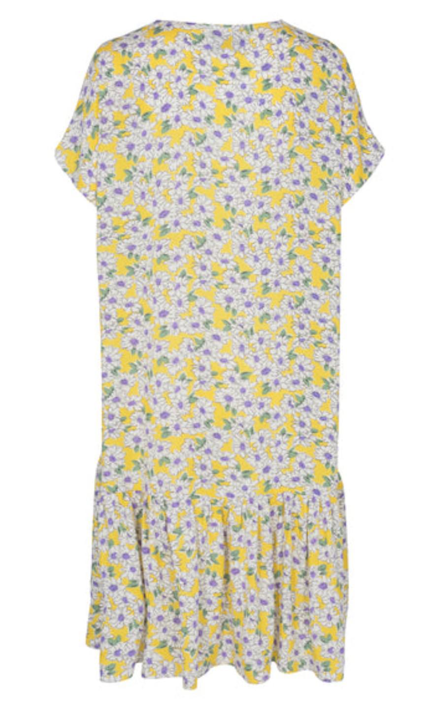 Liberte Kjole - Signe - Yellow Flower