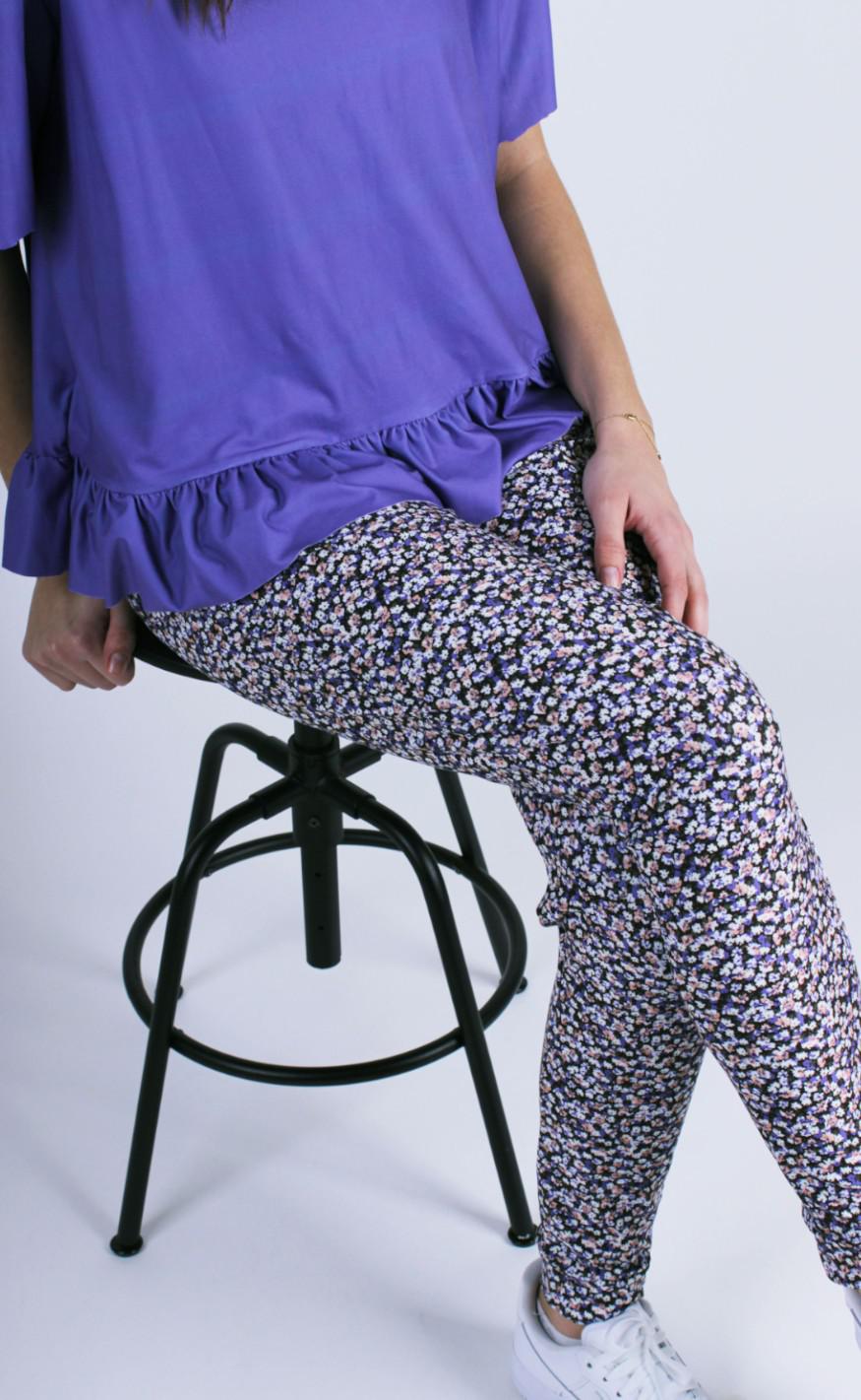 Liberte Leggings - Alma - Purple Flower