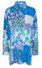 Liberte Skjorte - Neda - Blue Patchwork
