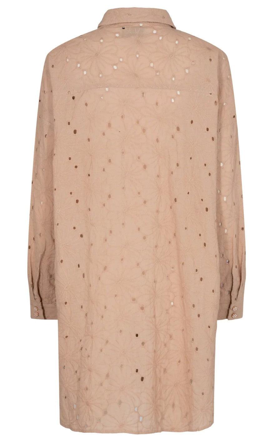 Liberte Skjorte - Susan - Sand Broidery Anglaise