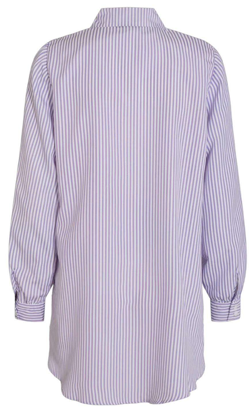 Liberte Skjorte - Ulrikke Long - Purple Stripe