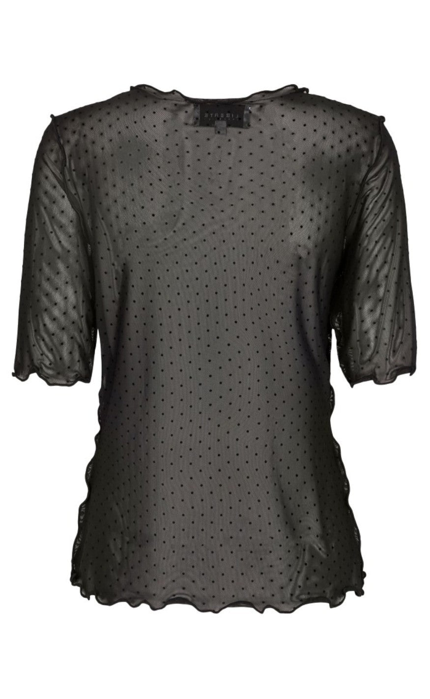 Liberte Top - Mesh - Black Dot