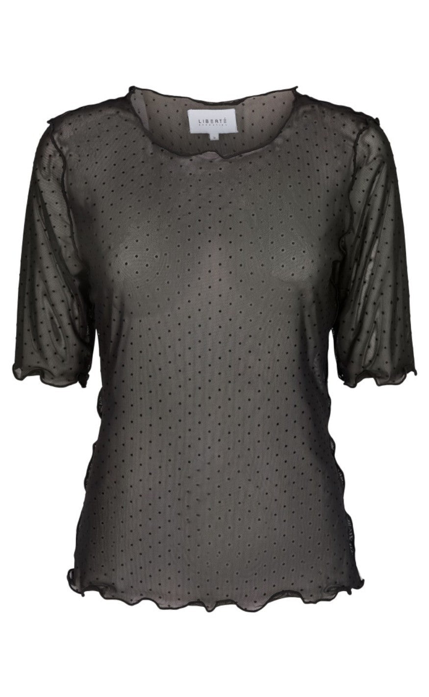 Liberte Top - Mesh - Black Dot