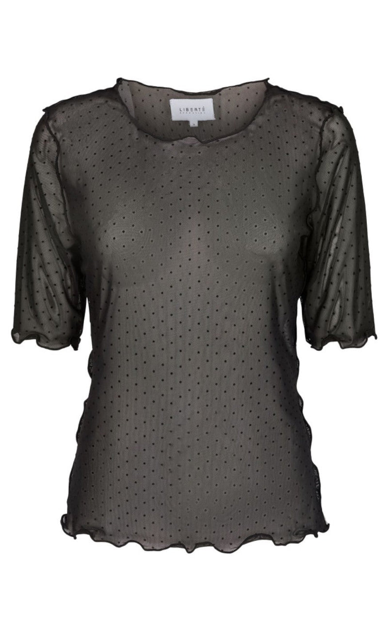 Liberte Top - Mesh - Black Dot