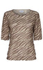 Liberte Top - Mesh - Brown Zebra