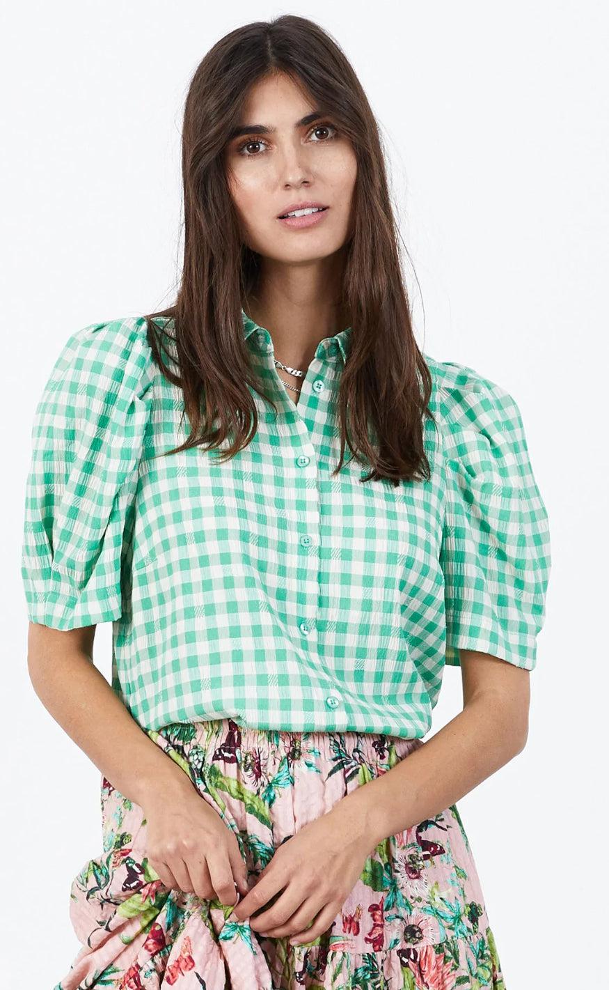 Lollys Laundry Bluse - Aby - Green