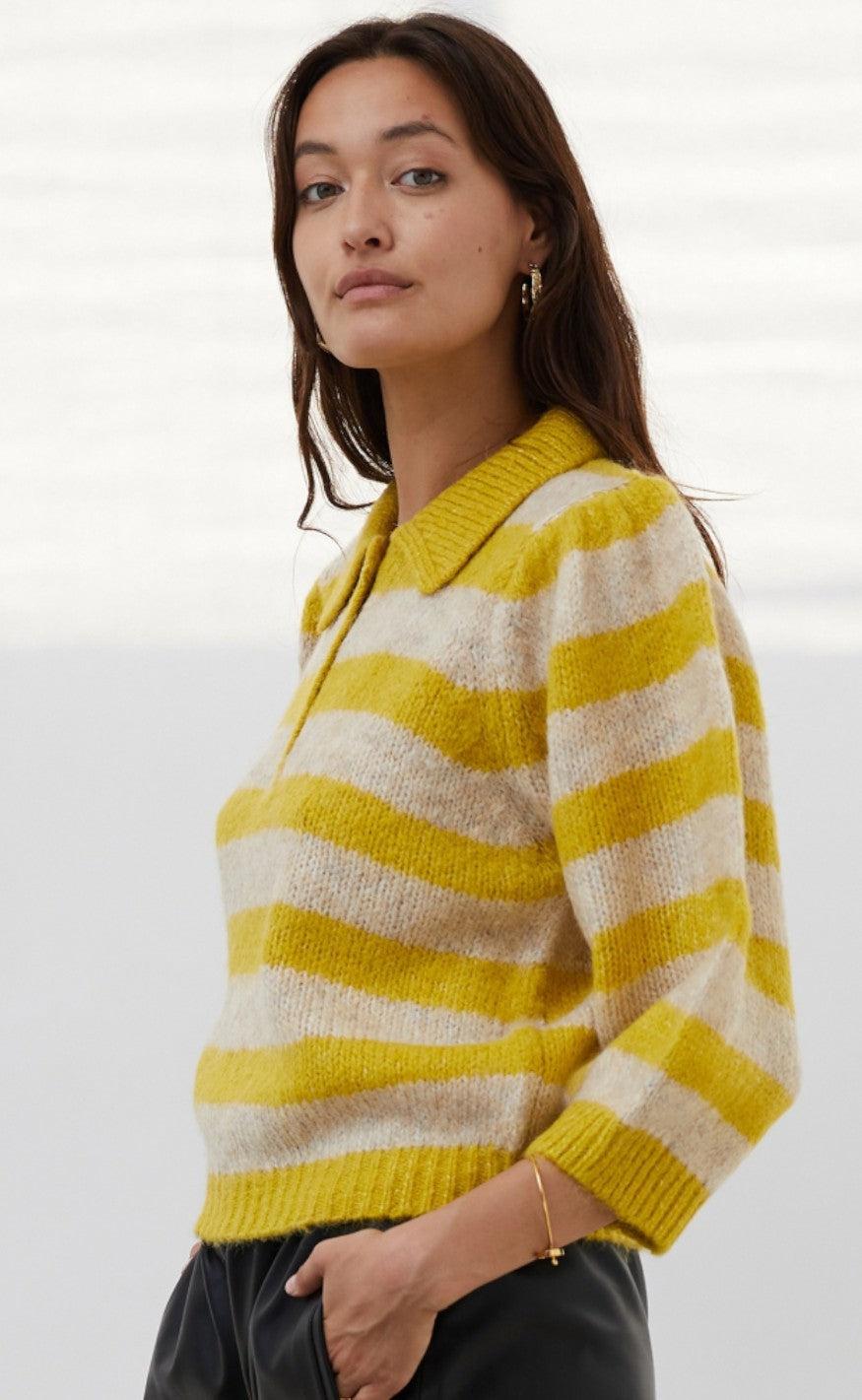 Lollys Laundry Bluse - Dylan Jumper - Yellow