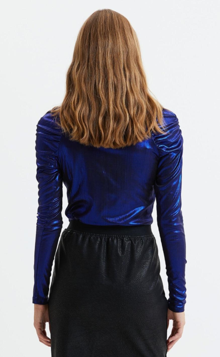 Lollys Laundry Bluse - Ellen - Blue