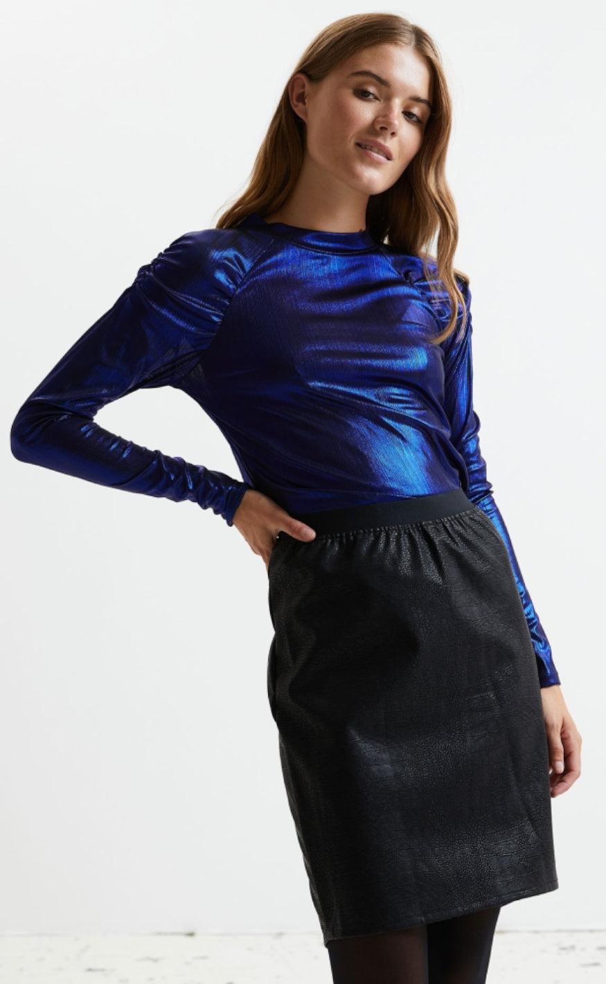 Lollys Laundry Bluse - Ellen - Blue
