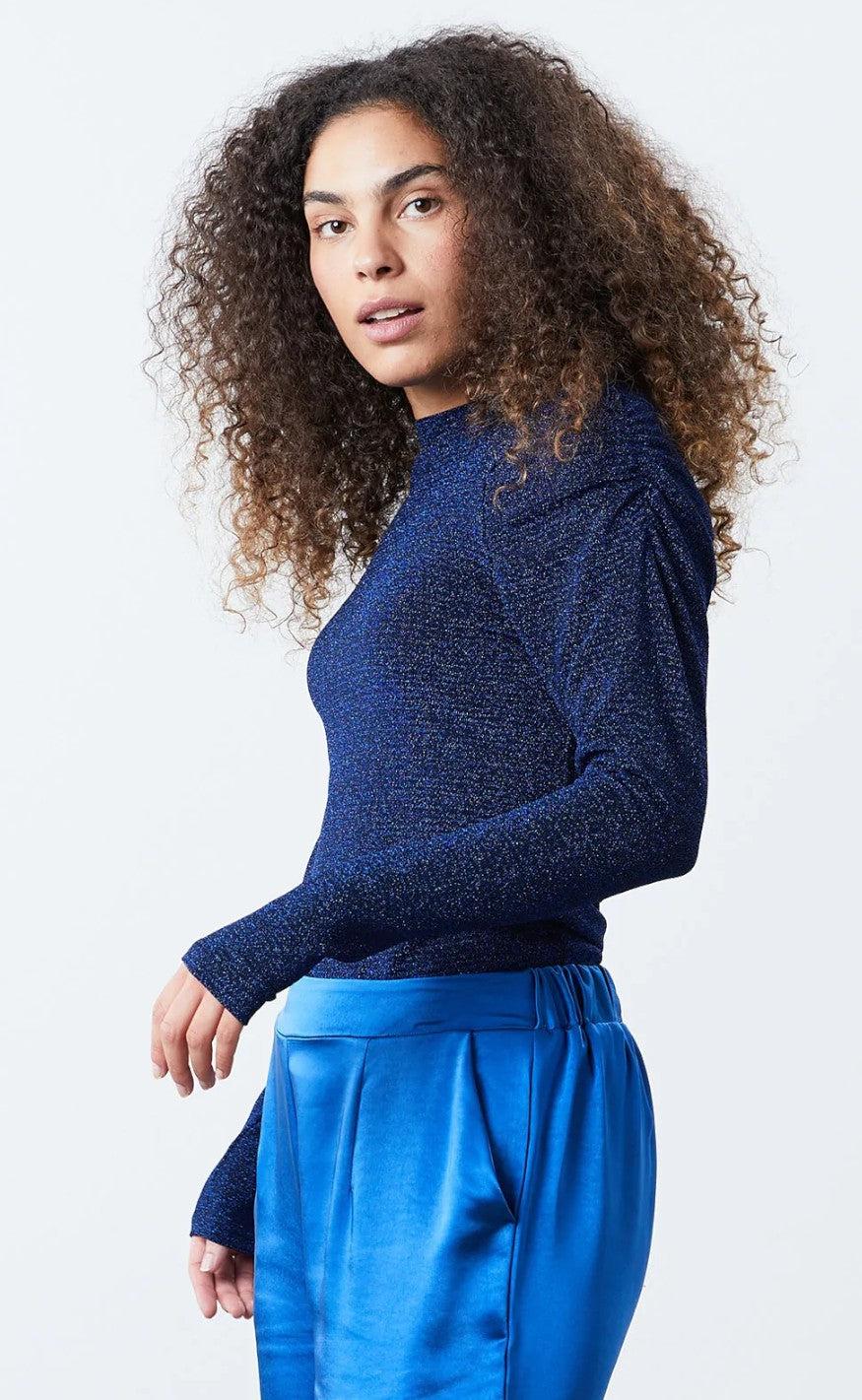 Lollys Laundry Bluse - Ellen - Dark Blue