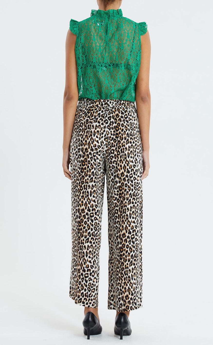 Lollys Laundry Bukser - Rita - Leopard Print