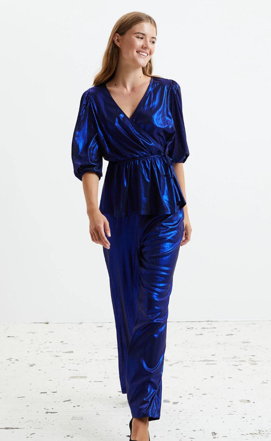 Lollys Laundry Bukser - Tuula - Blue