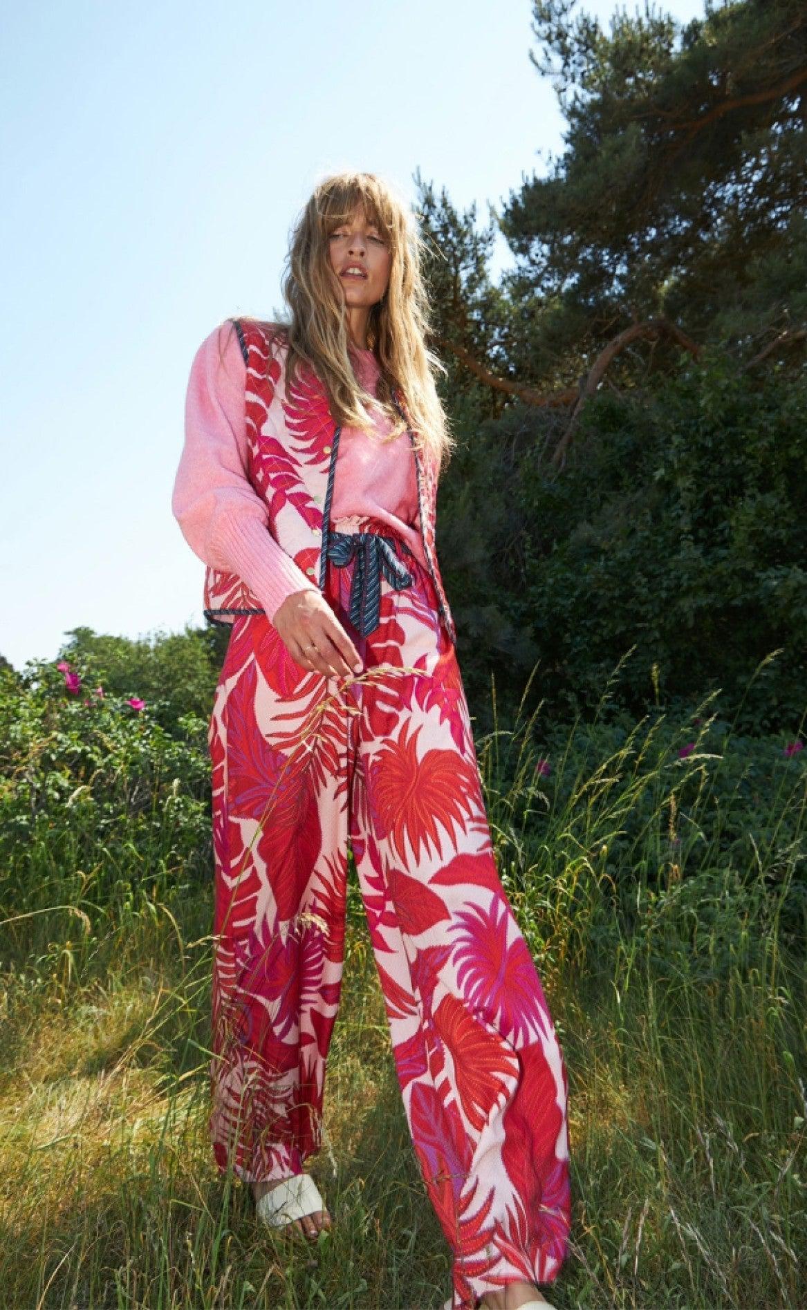 Lollys Laundry Bukser - Vicky - 74 Flower Print