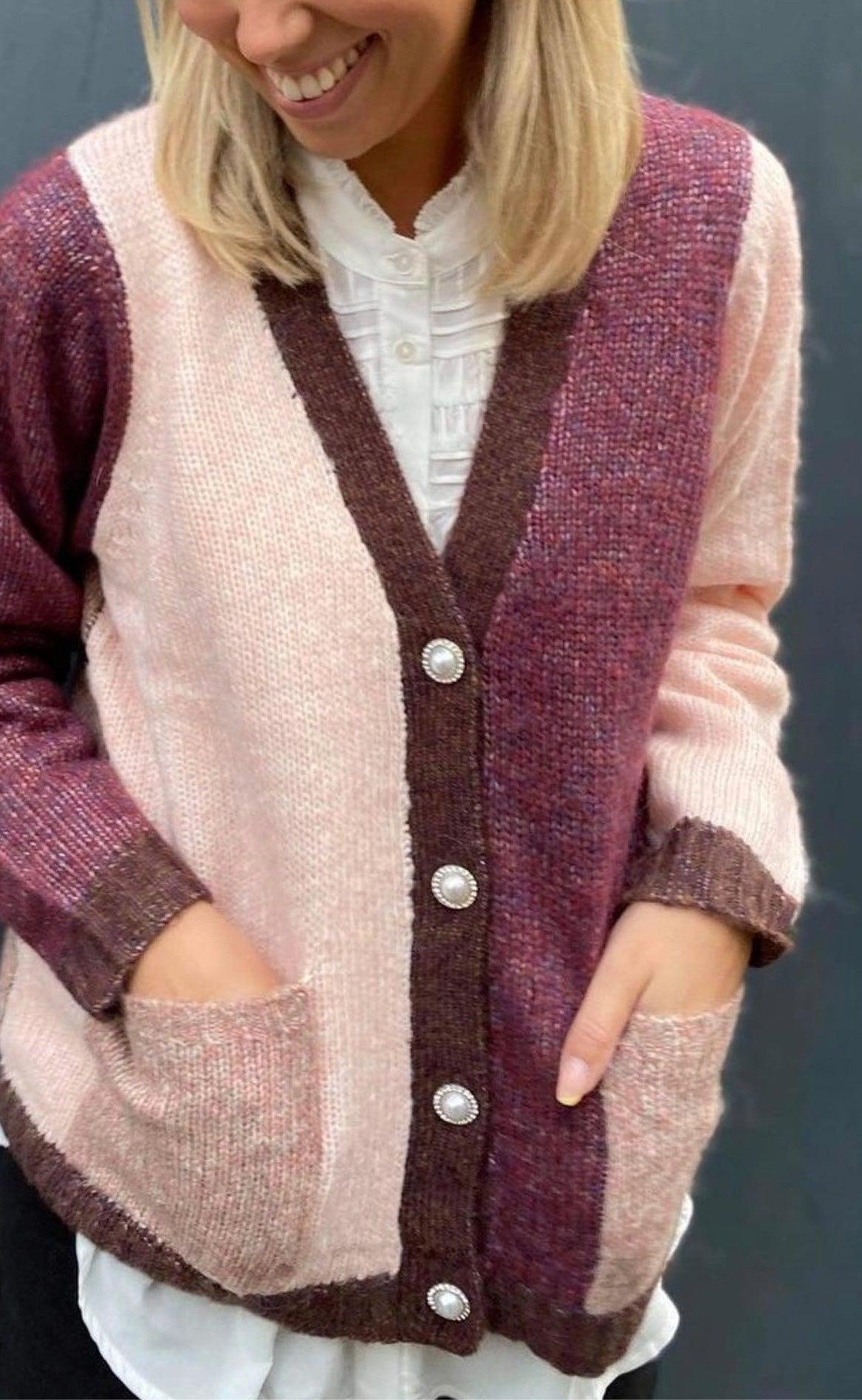 Lollys Laundry Cardigan - Frost - Rose