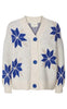 Lollys Laundry Cardigan - Paisley - Neon Blue