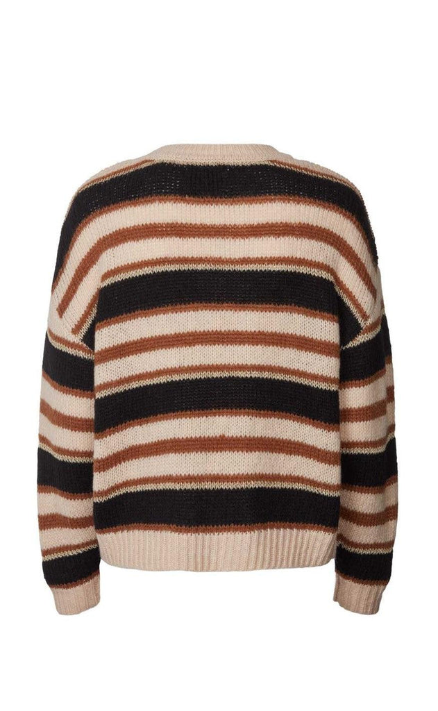 Lollys Laundry Jumper - Terry - Creme Stripe