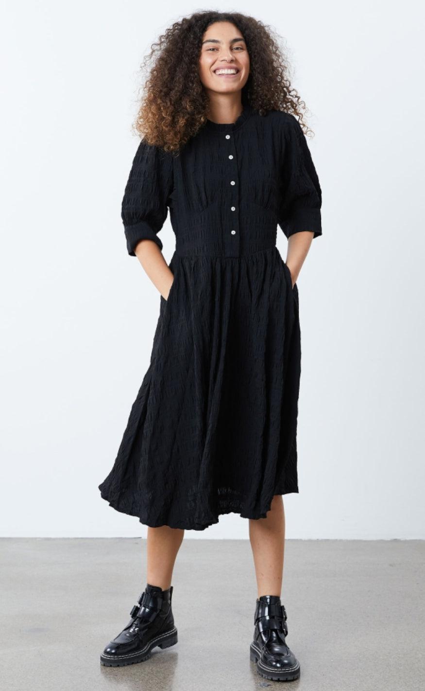 Lollys Laundry Kjole - Boston - Black
